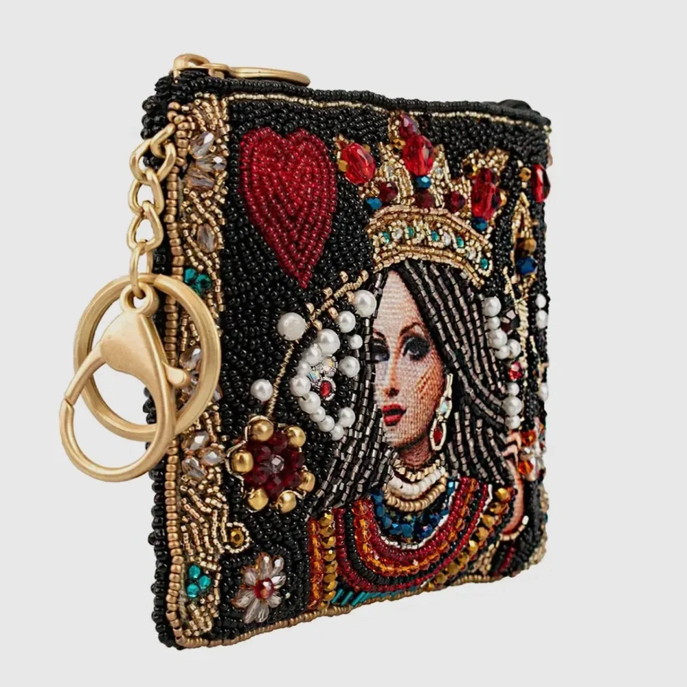 The Queen Mary Frances Card Holder coin purse Handbeaded